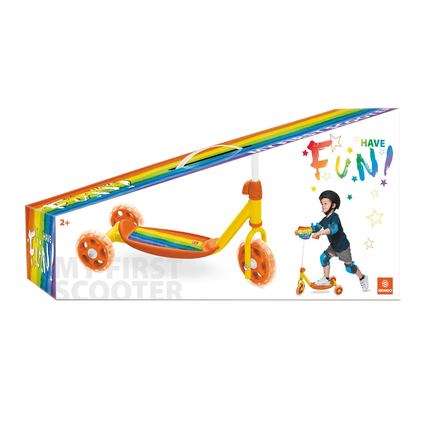 Mondo mein erster Roller - Stufen - Regenboog