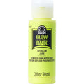 Folkart • glow in the dark acrylic paint yellow 59ml