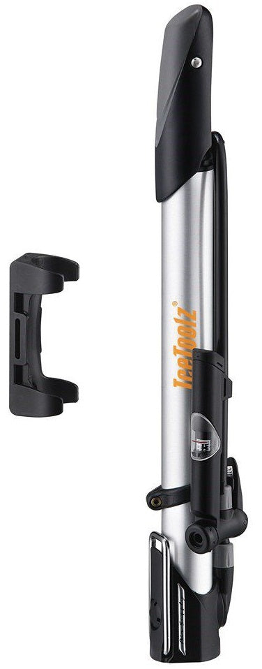IceToolz Fußpumpe Veloclub 140 psi mit Manometer, Aluminium, A351