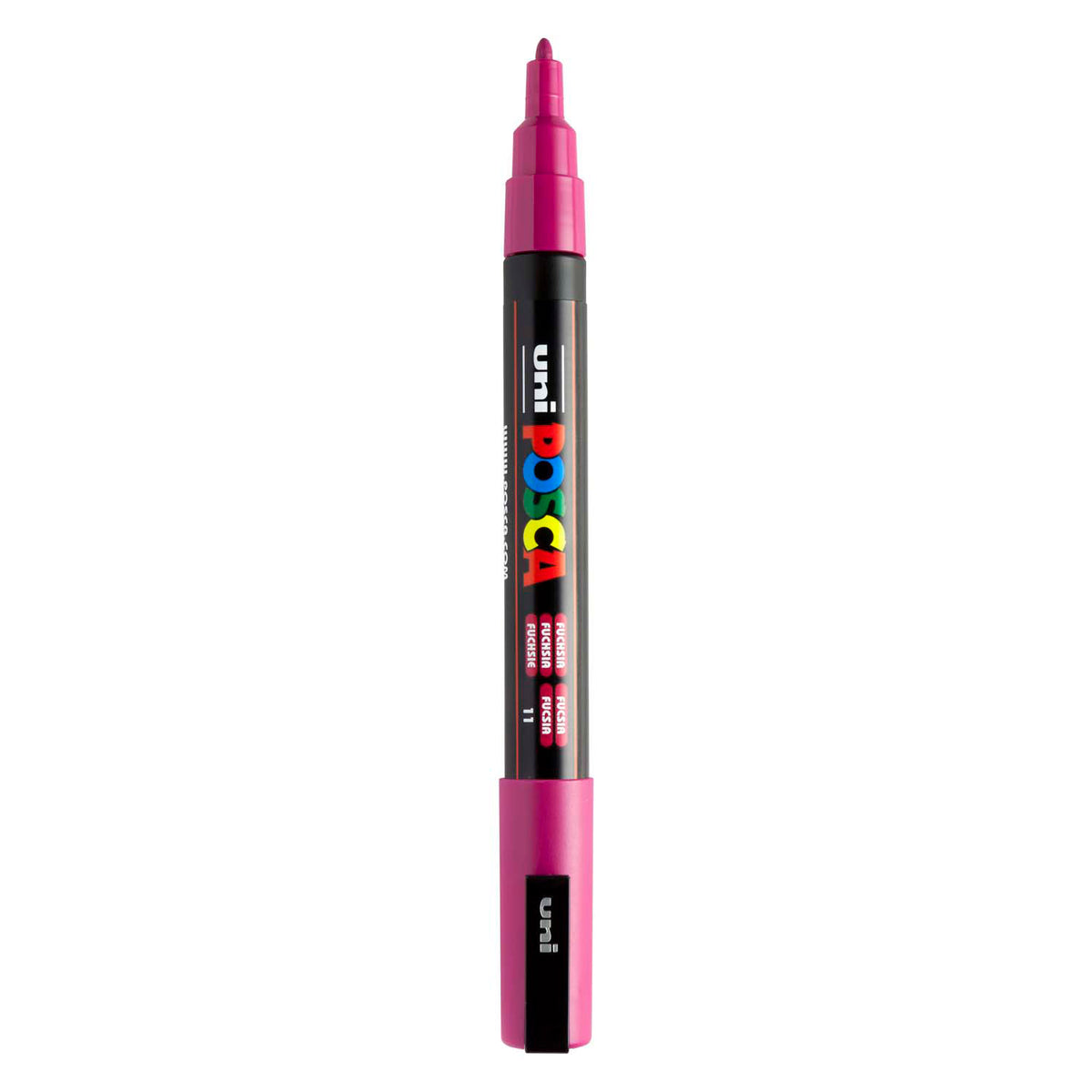 Uni posca pc3m acrylmarker fuchsia - ronde punt tot 1,3 mm