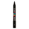 Posca uni brushmarker pc5br zwart - brushpunt 1-4 mm