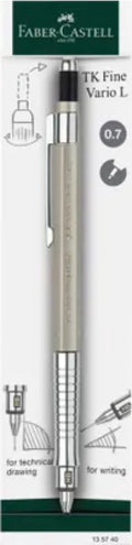 Faber-castell vulpotlood - tk-fine vario l - lijnbreedte 0,7mm - hardheid hb - champagne gold - fc-135740