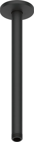 Duravit douchearm 30 cm plafondmontage rond metaal zwart mat – regendouche arm universeel 1 2 aansluiting