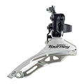 Shimano voorderailleur tourney fd-ty300 3x6 7 speed - down swing - down pull - hoge klem 28,6 mm - 42t - (66-69°)
