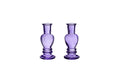 Venice vase candle h.11,3 ø5 purple 2 ass.