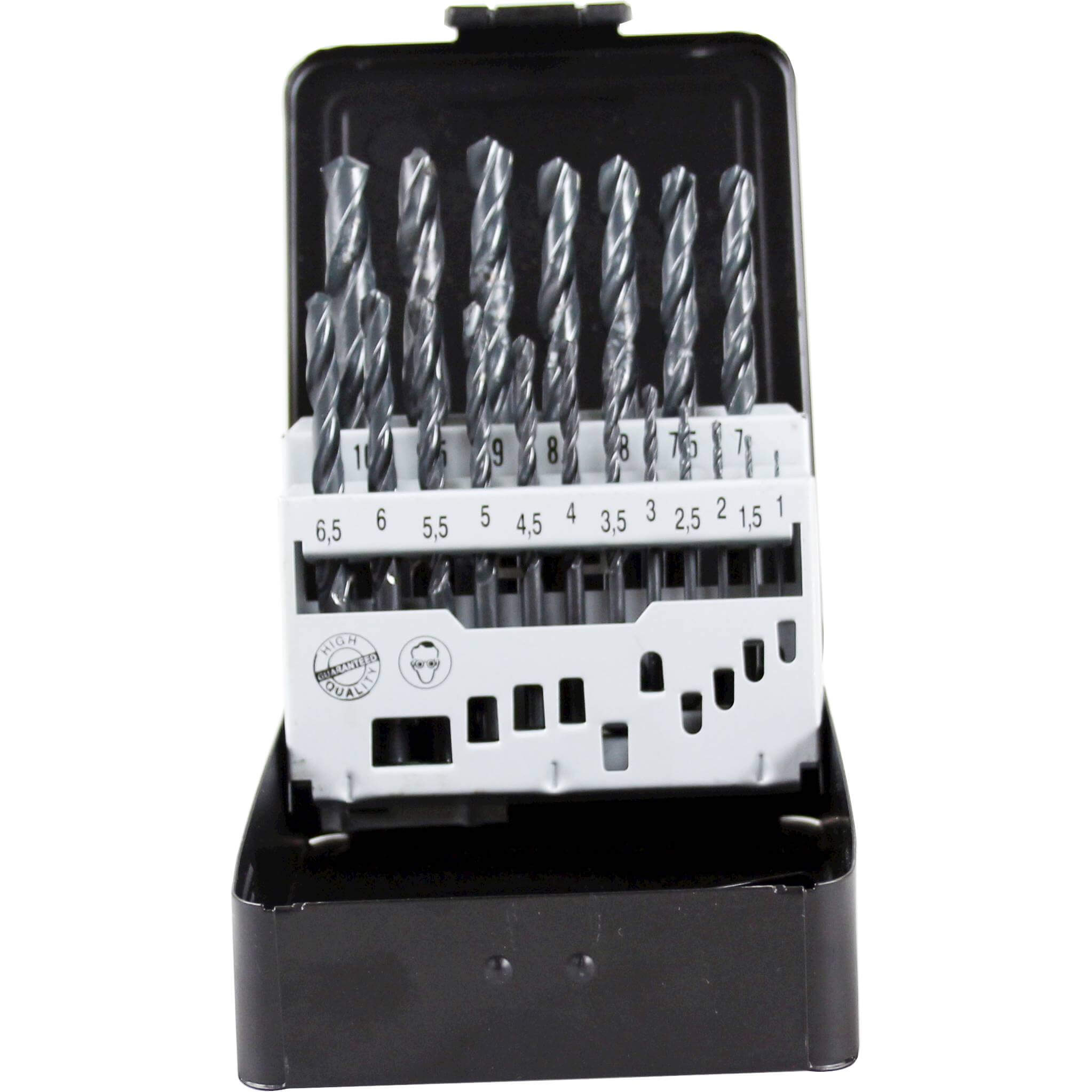 Hss boren-set 19-delig in pvc box