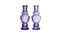 Venice vase candle h.15,5 ø5,7 purple 2 ass.
