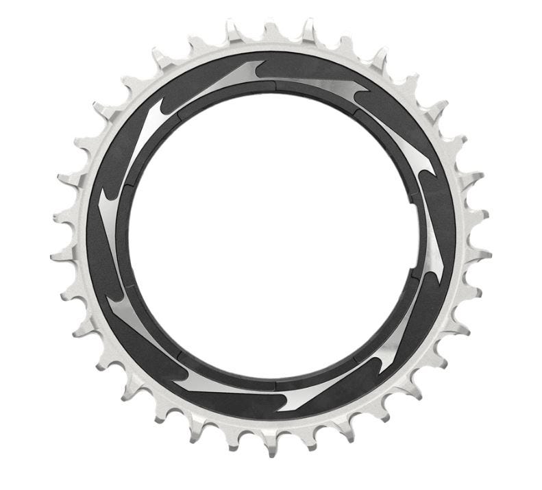Sram kettingblad tandwiel t-type eagle 38t 0mm xxsl schroefdraad zwart - 299084