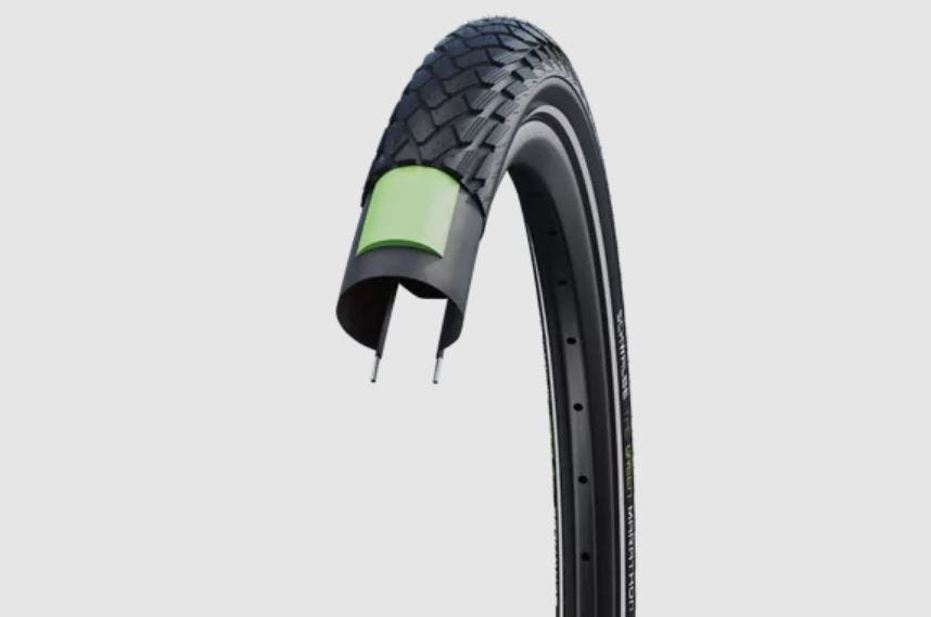 Schwalbe green marathon - wired - addix eco - greenguard - 700x32c - black + reflex