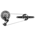 Sram groepset eagle 90 dub t-type inclusief: achterderailleur shifter crankset 175mm wide gx ketting cassette 10-52