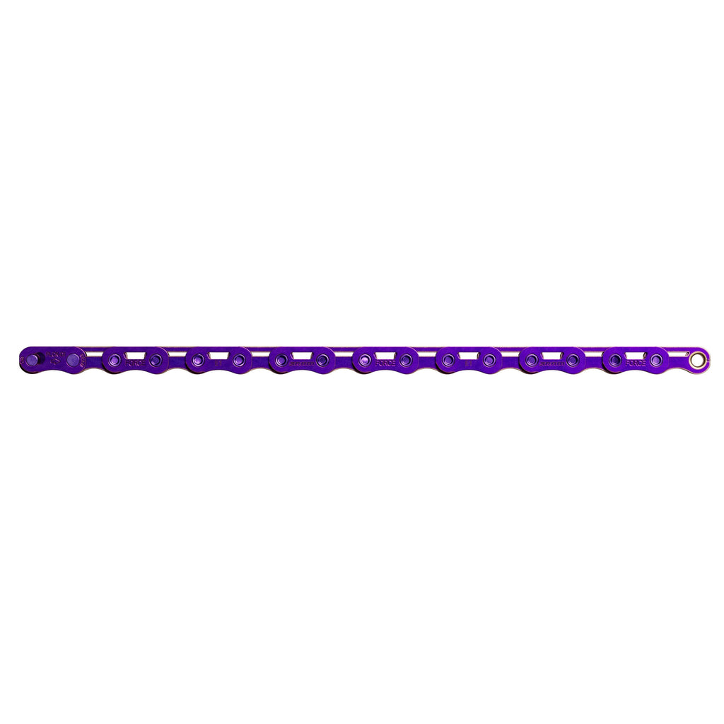 Sram ketting force e1 flattop 12 13speed 114 links with powerlock paars