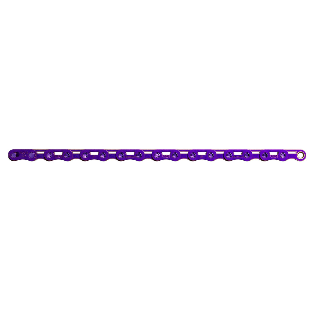 Sram ketting force e1 flattop 12 13speed 126 links with powerlock paars