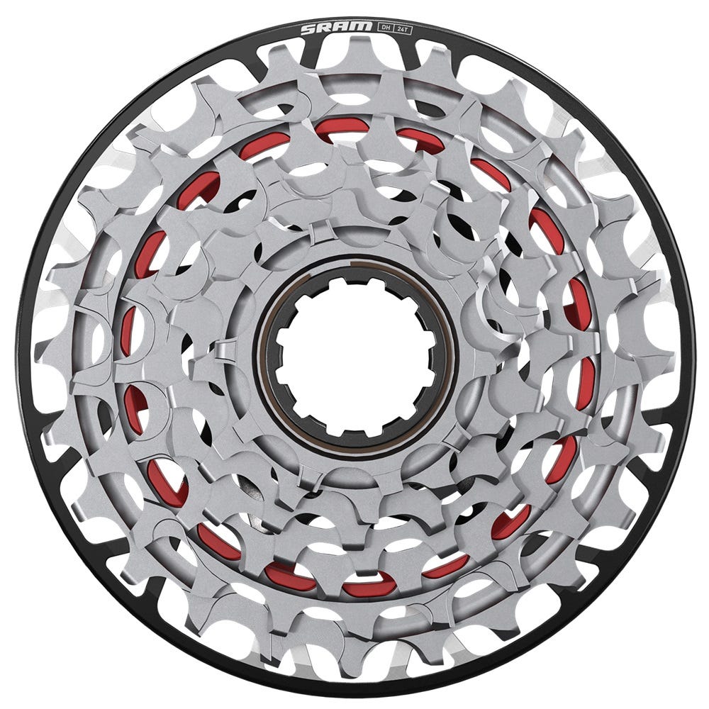 Sram cassette xs-797 t-type 7 speed - 10-24t downhill xd