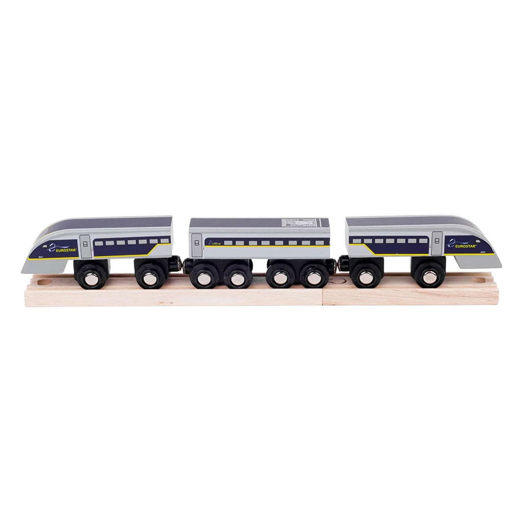 Bigjigs houten trein eurostar e320 - 5dlg.
