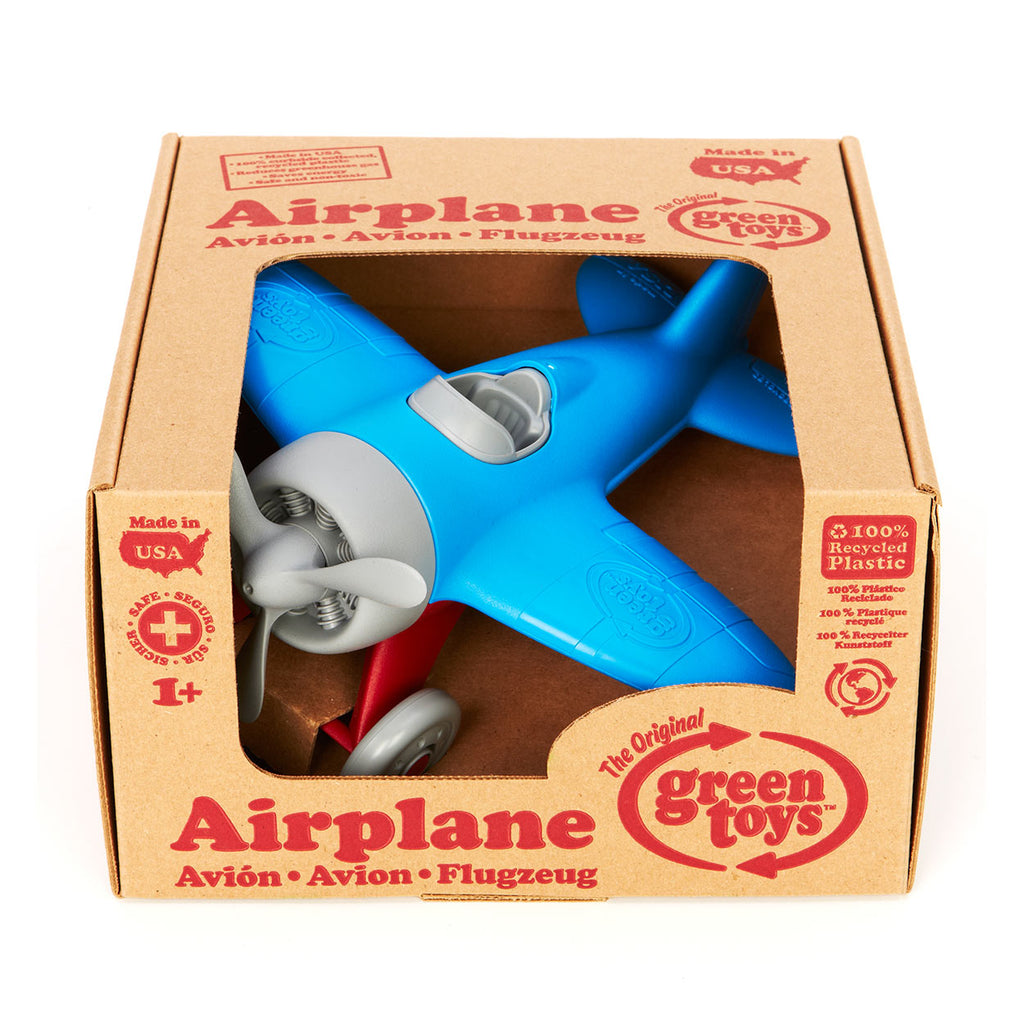 Green toys vliegtuig - blauw - gerecycled plastic