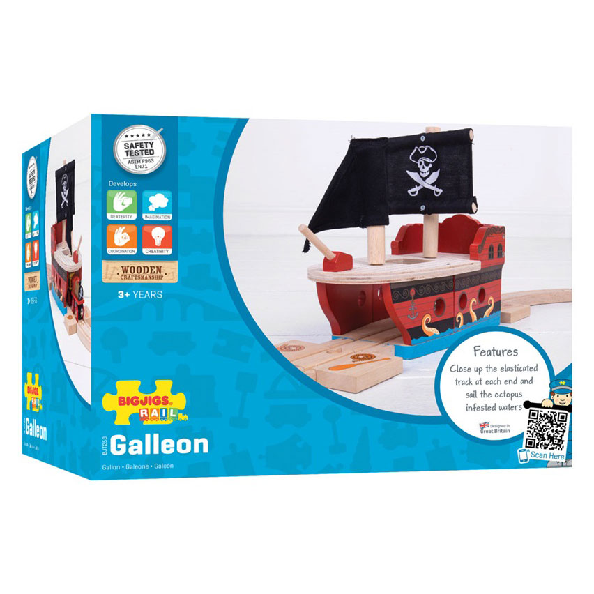 Bigjigs Holzschienen – Piratenschiff