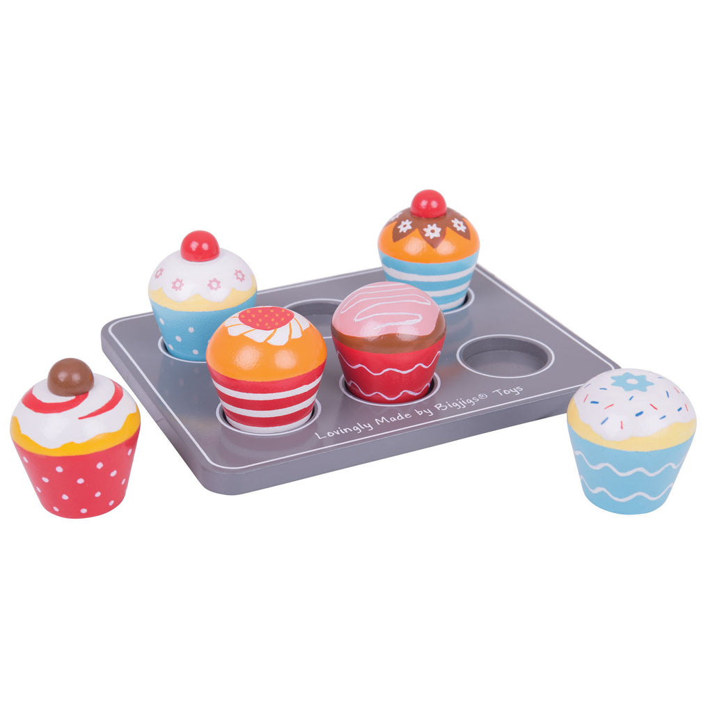 Bigjigs houten muffinset