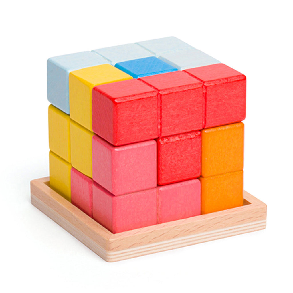 Bigjigs Holzschloss Würfelpuzzle