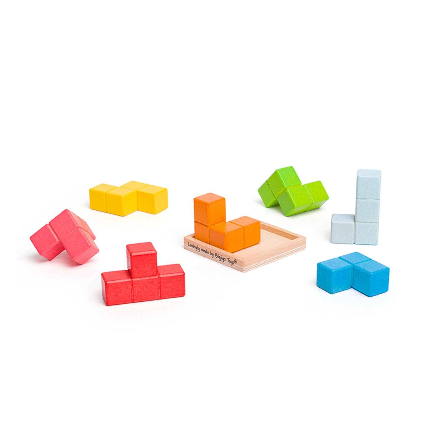 Bigjigs Holzschloss Würfelpuzzle