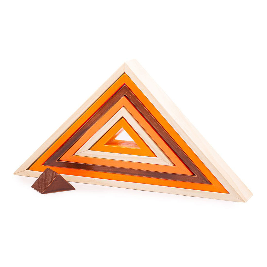 Bigjigs Dreieck-Stapelspielzeug aus Holz