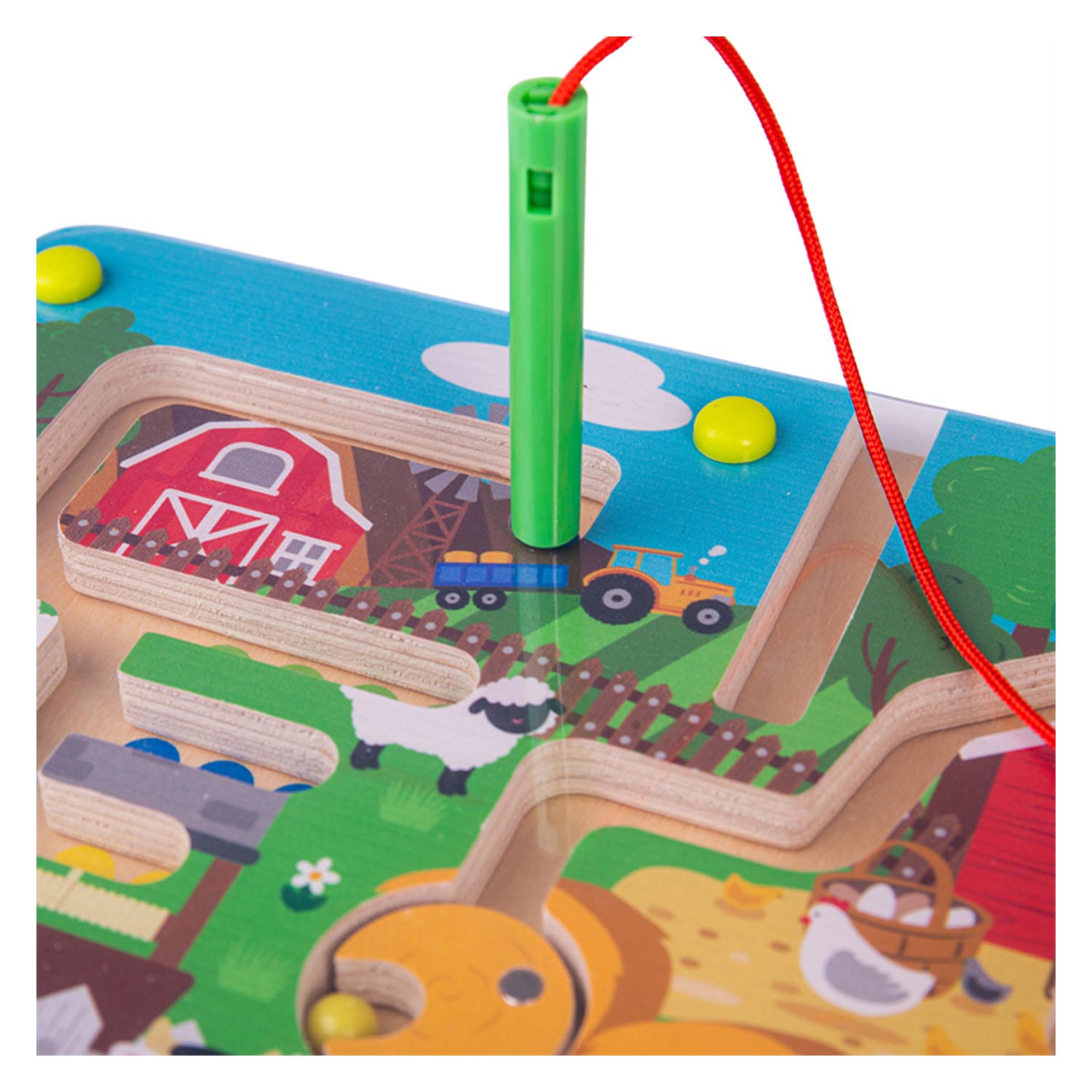 Bigjigs Magnetisches Labyrinthspiel - Bauernhof