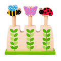 Bigjigs houten tuin pop up dieren