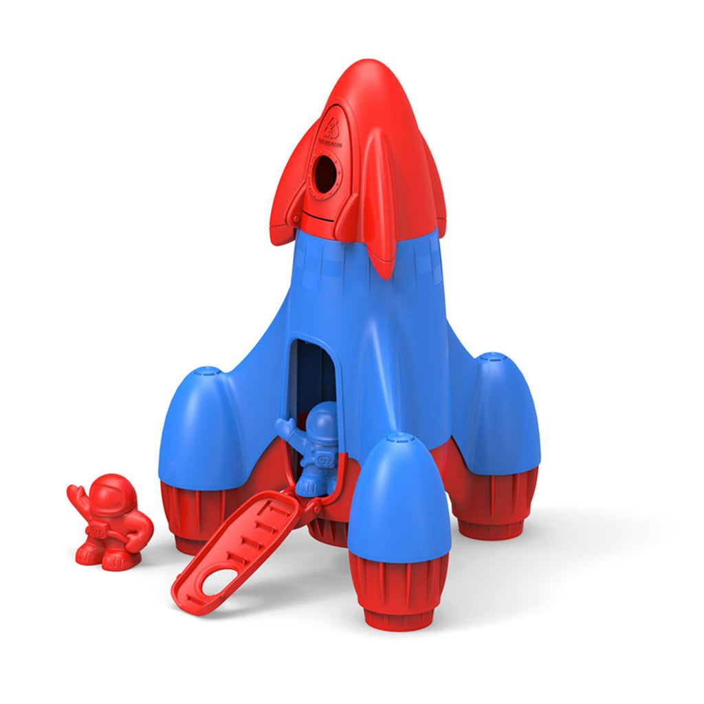 Green toys raket met astronauten