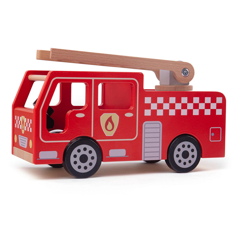 Bigjigs hölzernes Feuerwehrauto