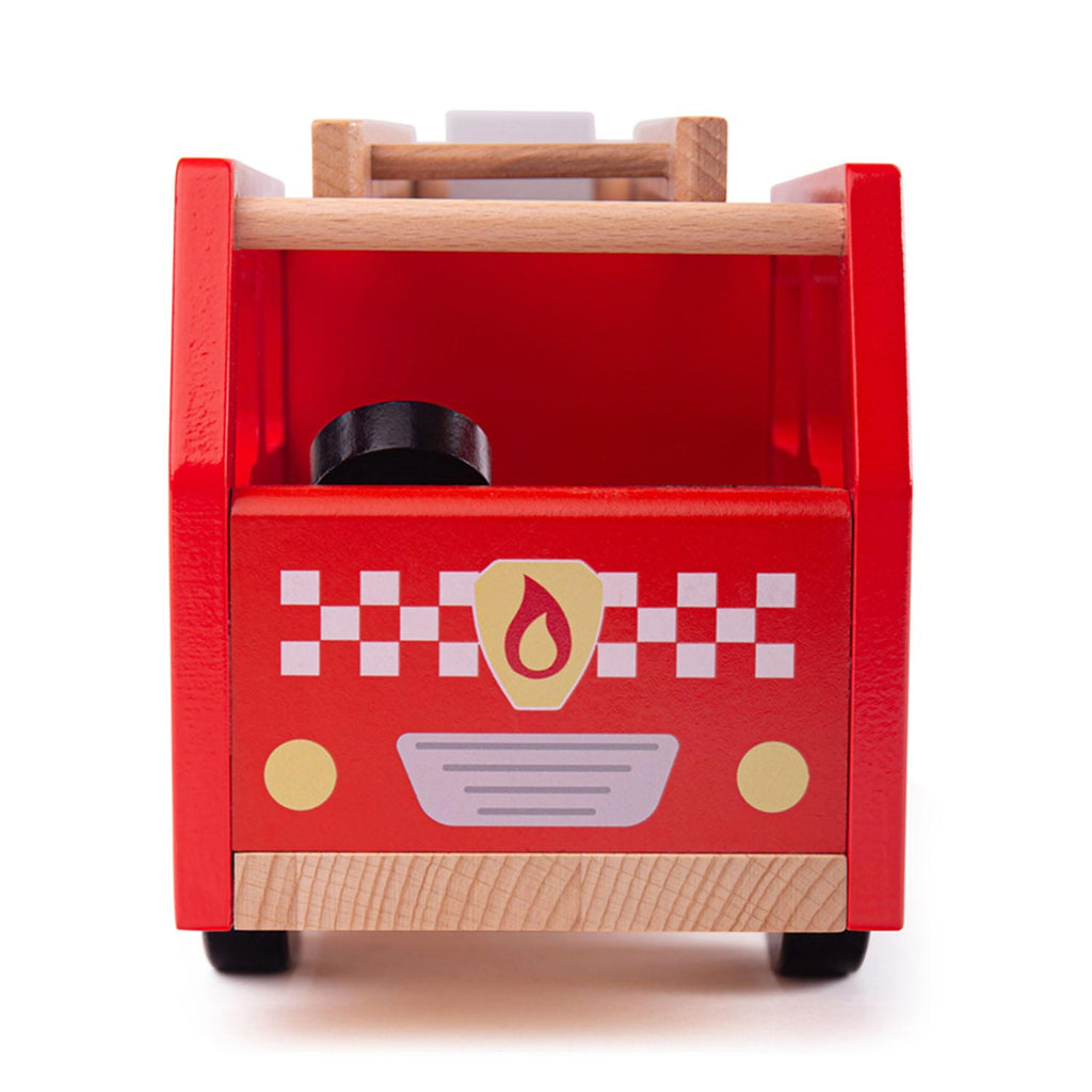 Bigjigs hölzernes Feuerwehrauto