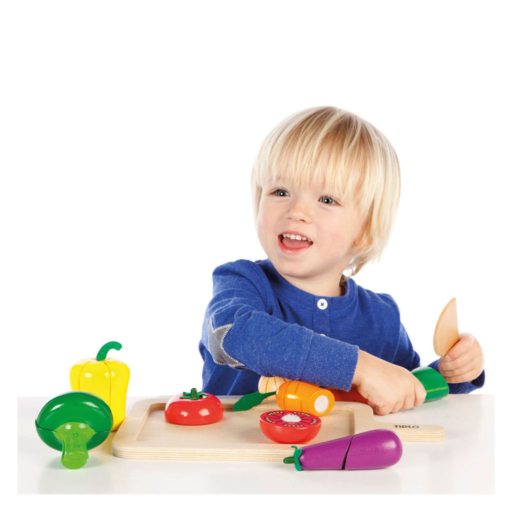 Tidlo houten snijgroenten speelset, 20dlg.