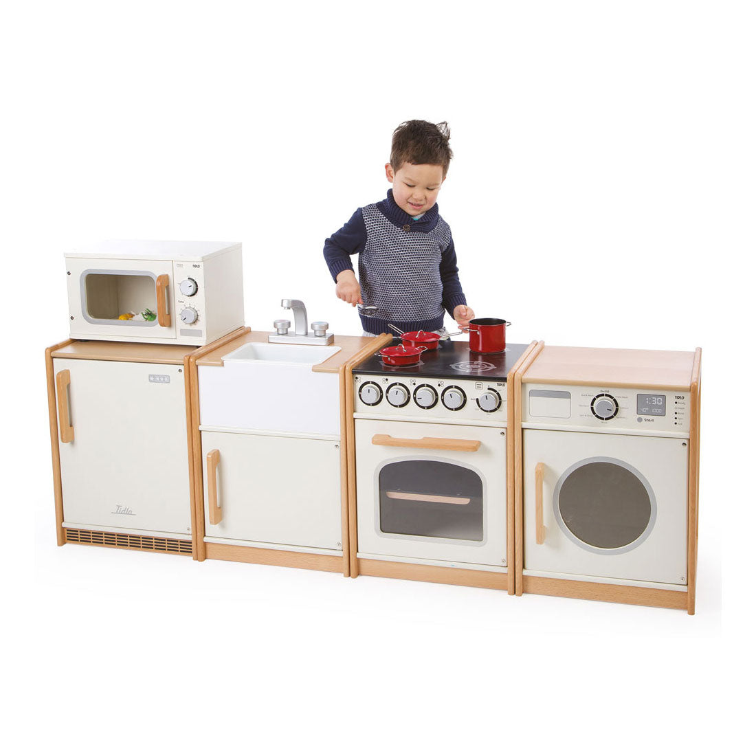 Tidlo pädagogisches Holzspielzeug Mikrowelle