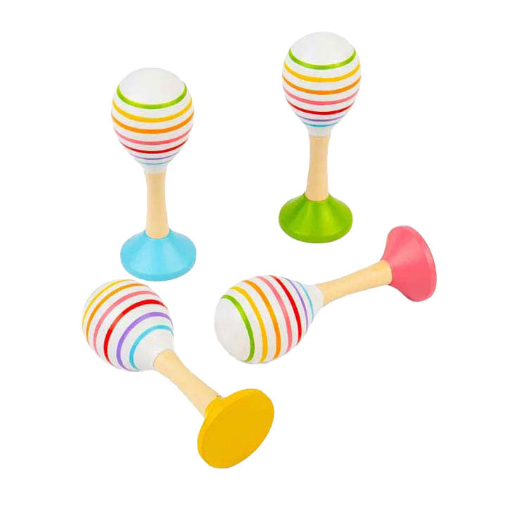 Bigjigs Junior-Maraca aus Holz, 2 Stück.