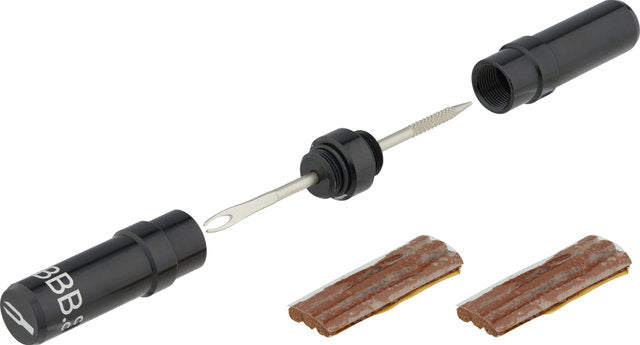 Bbb cycling punctureplugger tubeless reparatieset racefiets – ideaal voor bandenreparaties onderweg - tubeless repair kit – fietsgereedschap - btl-185