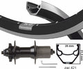 Kgs achterwiel 28 inch (622) zac421 zw zil disk 8-10 sp 6 bout uitval