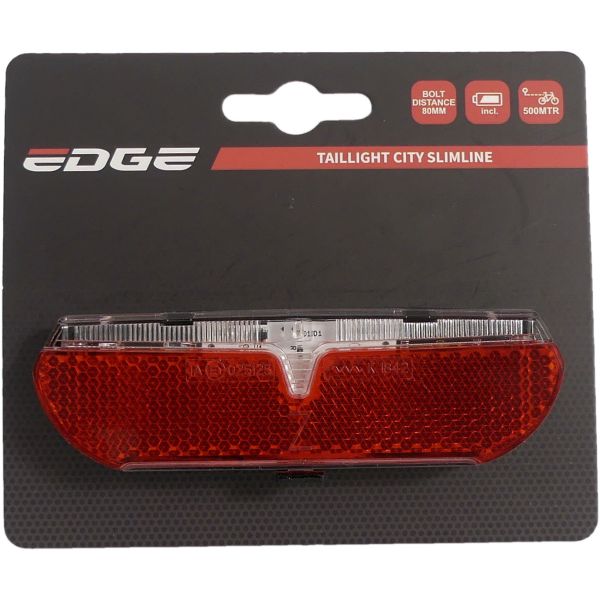 Edge City Slimline Rücklicht – 80 mm – inkl. Batterien