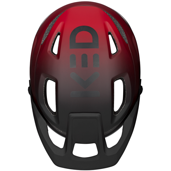 Ked fietshelm pector me-1 m (52-58cm) - mat rood zwart