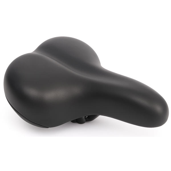 Edge City Soft Fahrradsattel inkl. Sattelklemme – schwarz