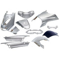 Edge plaatset 11-delig voor aprilia sr van bouwjaar 1997 tot 2004 - zilver metallic