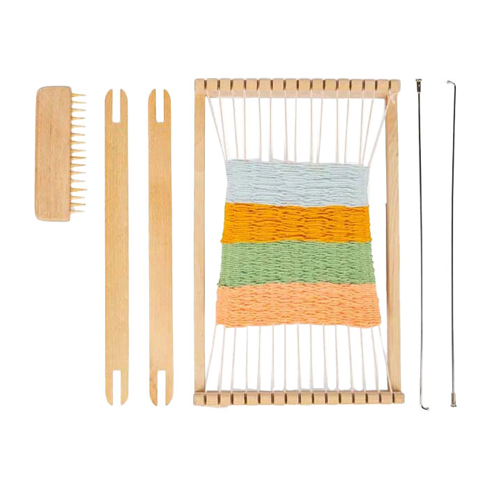 Bigjigs Webstuhl-Set aus Holz, 10-teilig.