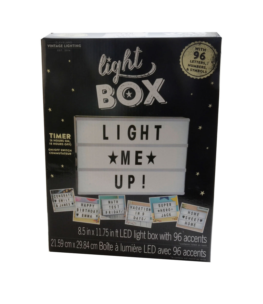 Darice • lichtbox cijfers letters symbolen a4 96stuks