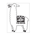 Darice • embossing sjabloon llama