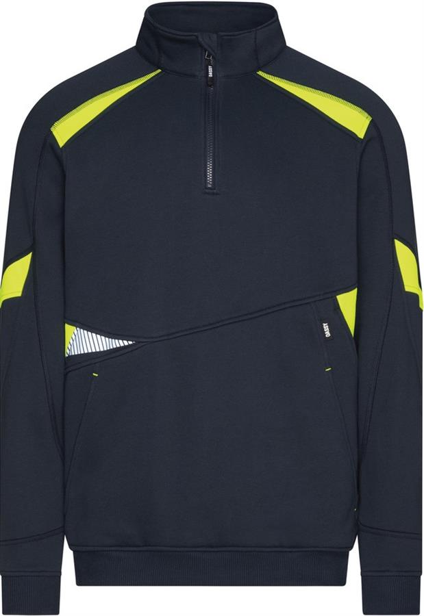 Dassy sweater aratu nachtblauw fluogeel xxl