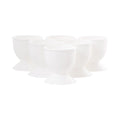 Eierdopjes kunststof set a 6 stuks ø4,5xh4,5cm wit