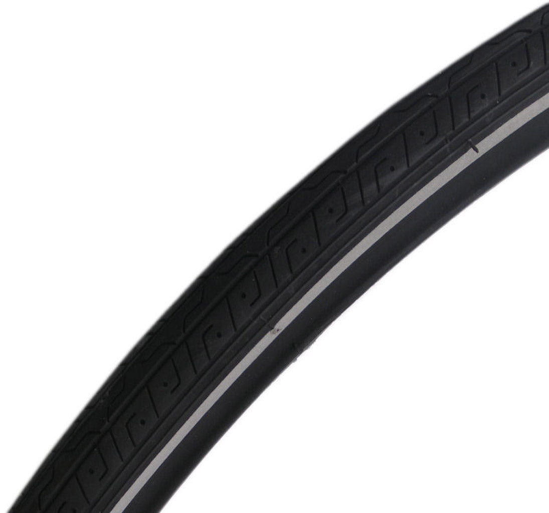 Deli tire buitenband 27 x 1¼ 32-630 - zwart met reflectie