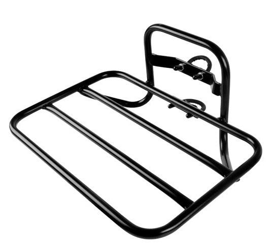 Steco Transport 45x30cm Frontgepäckträger mit Steuersatzhalterung - matt schwarz