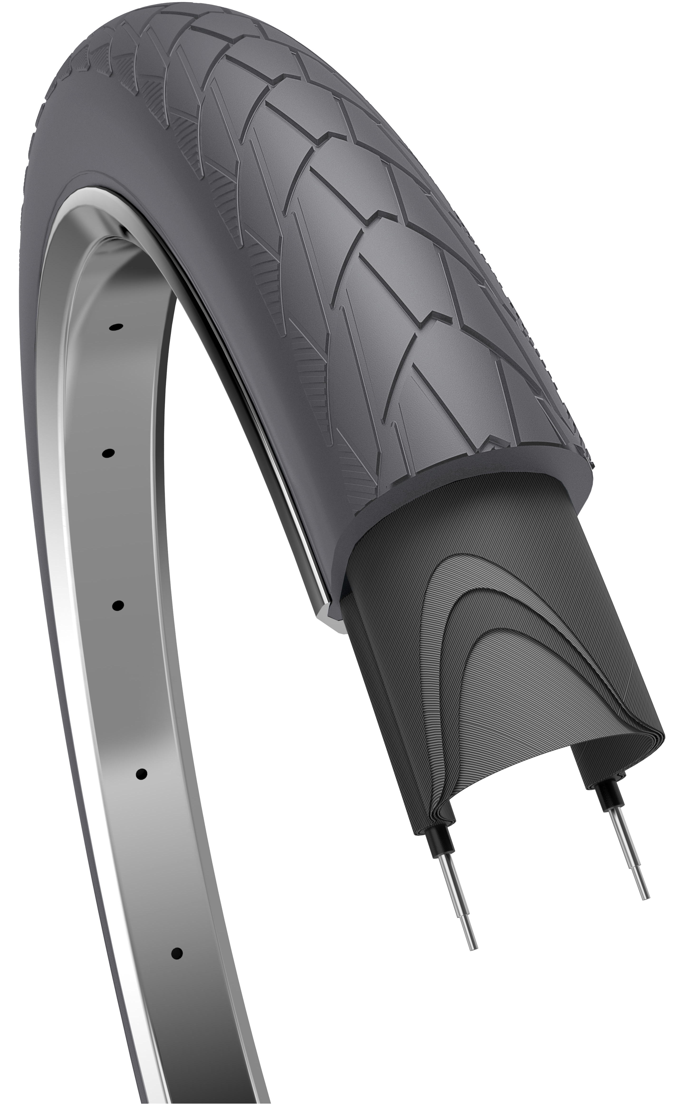 Edge buitenband mambo 28 x 2.00 50-622 mm - grijs met reflectie