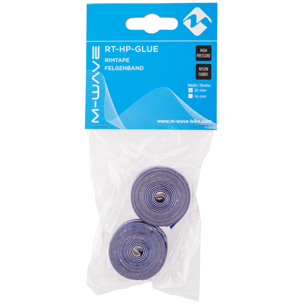 Felgenband 12-29 M-Wave RT-HP-Kleber Hochdruck 20 mm - blau (1 Satz)