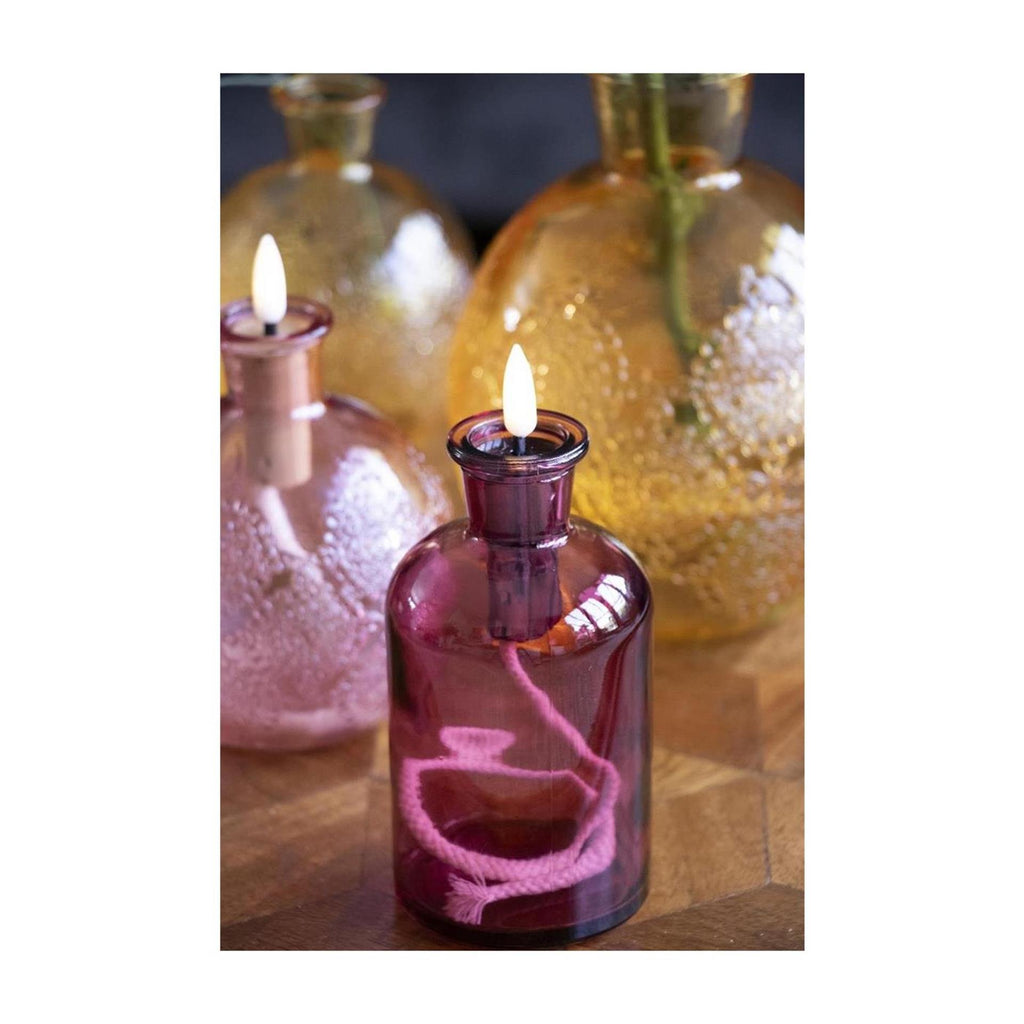 Ideas 4 seasons led lont met vlam zilver + 3x batterij