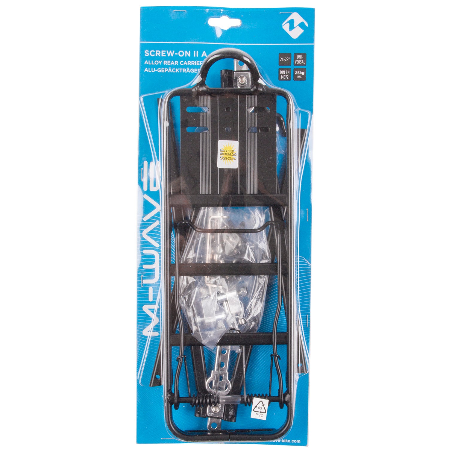 Gepäckträger hinten 26 28 M-Wave Screw-On II - schwarz