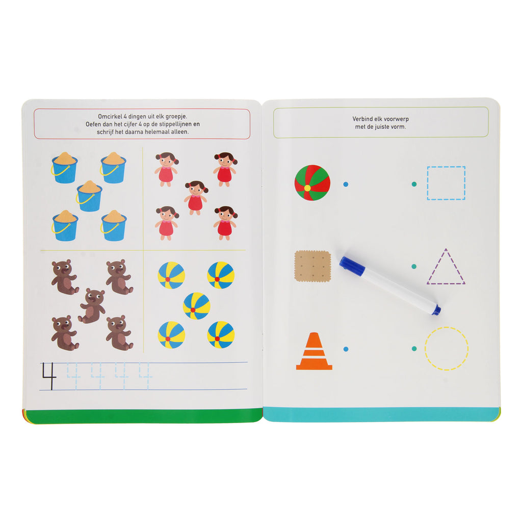 Standaard uitgeverij ik leer rekenen (wipe and clean) 4+